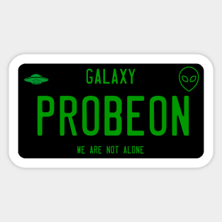 alien abductees Sticker